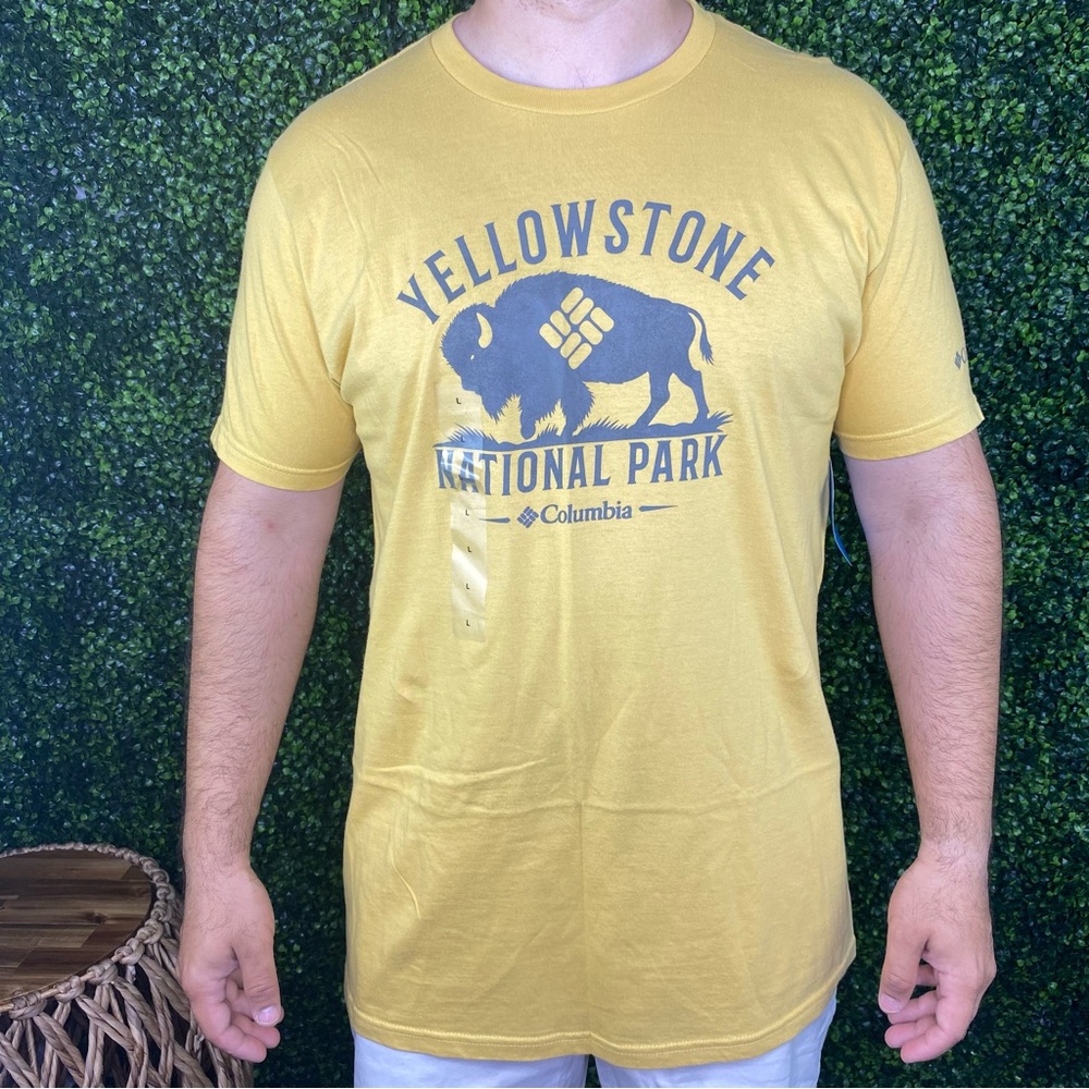 Columbia Yellow Stone national‎ park  short Sleeve Tee Casual Fit nwt